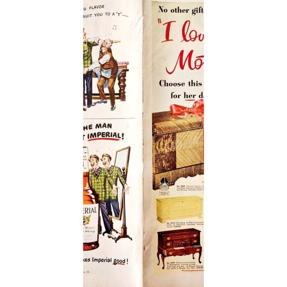 1950 Mobil Oil Mobilgas Centerfold Advertisement Automobile Transportation DWJJ9 - Picture 4 of 4